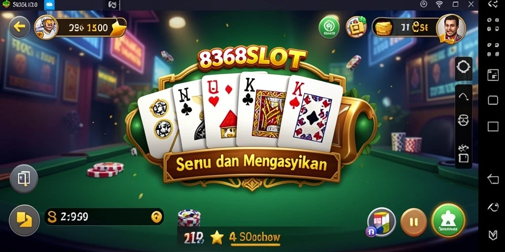 Screenshot utama 8368SLOT menampilkan gameplay penuh aksi Domino.