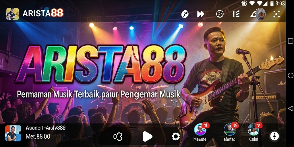 Tampilan gameplay ARISTA88 yang menarik dan penuh warna.