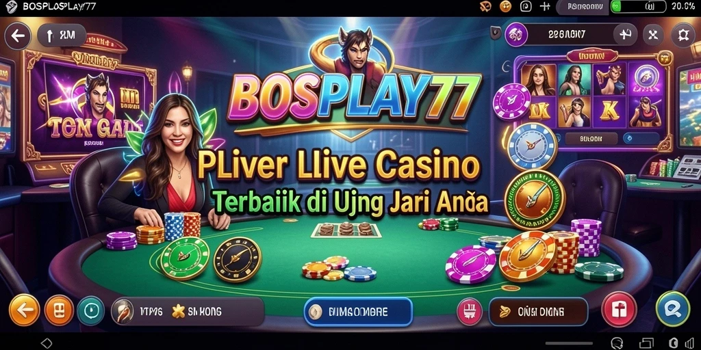 Gameplay menarik dari BOSPLAY77 di Live Casino.