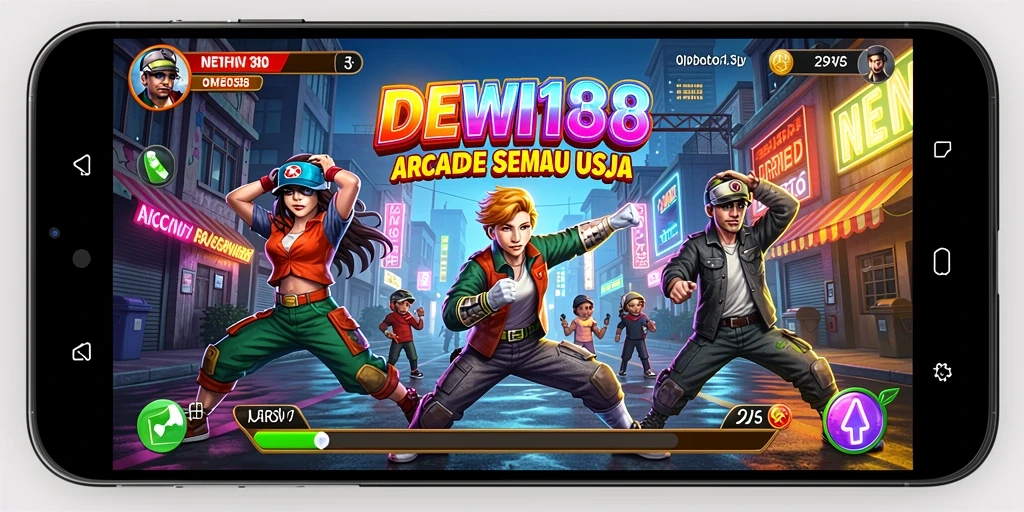Screenshot menampilkan aksi seru dalam gameplay Arcade DEWI138.