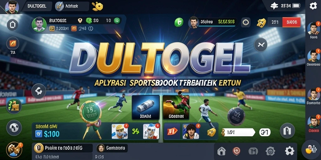 Tampilan antarmuka pengguna DULTOGEL yang menarik dan interaktif.