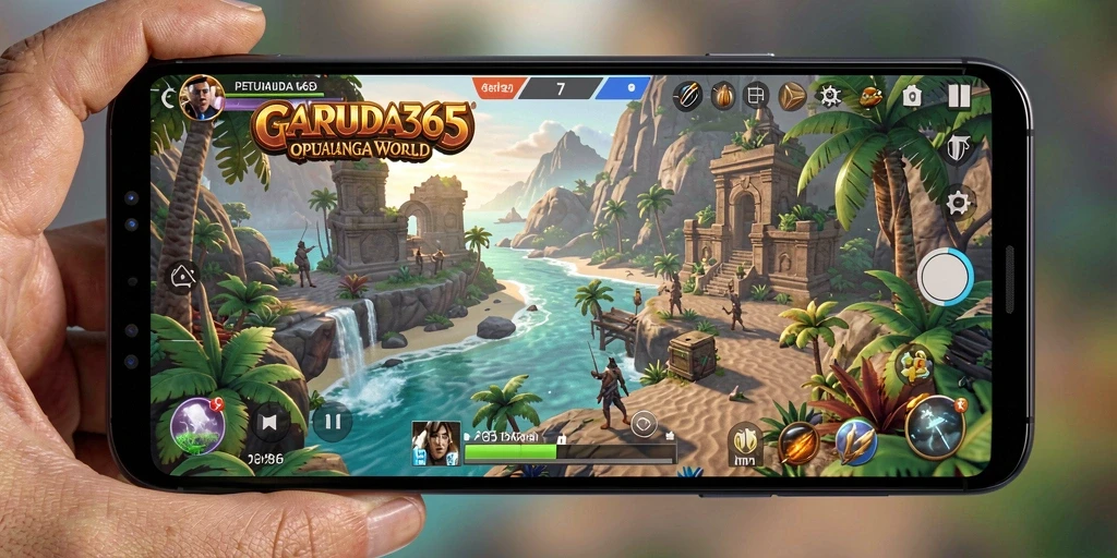 Tampilan gameplay menarik GARUDA365 di dunia terbuka.