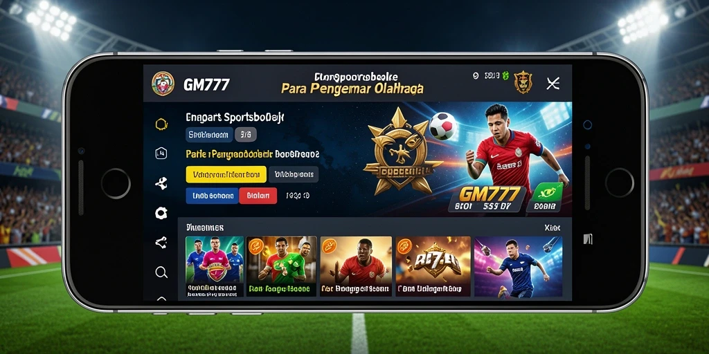 Tangkapan layar GM777 menunjukkan antarmuka pengguna yang menarik dan intuitif.