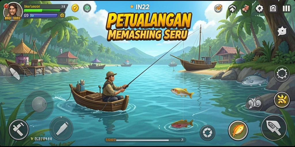 Tampilkan aksi memancing seru dalam <strong>IN22</strong>.