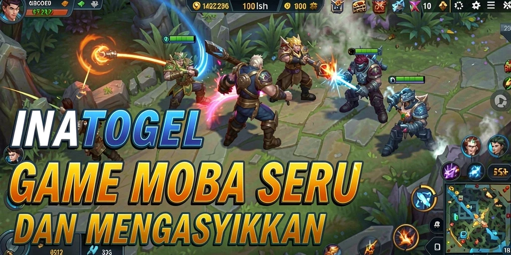 Tampilan menarik dalam pertempuran MOBA yang mendebarkan.