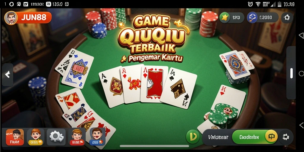 Tampilan gameplay QiuQiu yang menarik dan interaktif.