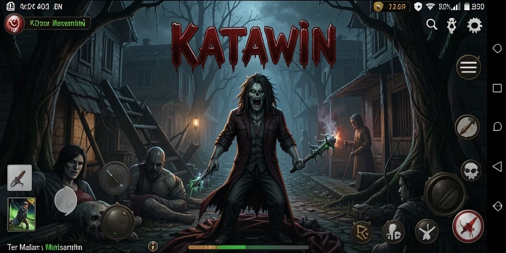 Tangkapan layar KATAWIN yang menampilkan momen menyeramkan dalam gameplay.