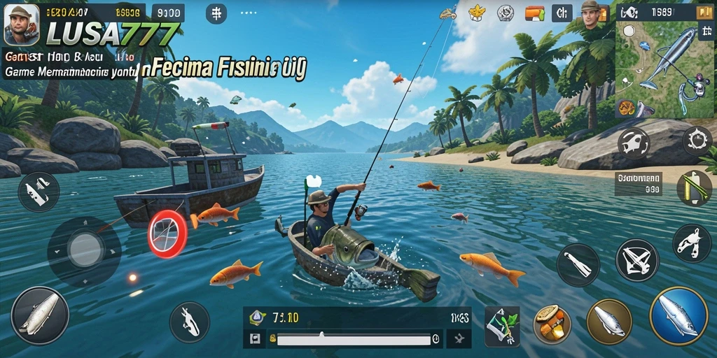 Gameplay memancing yang seru dan menantang di LUSA777.