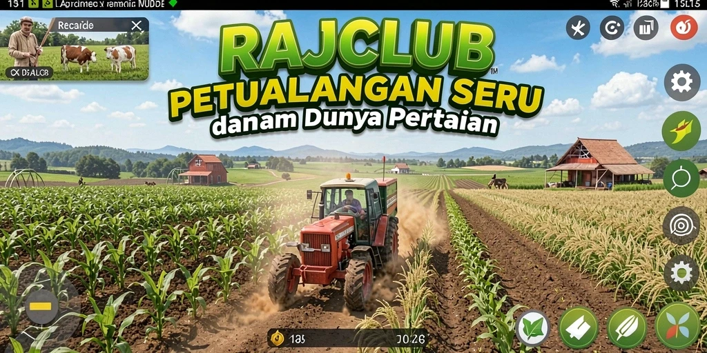 Gambaran menarik gameplay <strong>RAJACLUB</strong> saat berkebun dan merawat hewan.