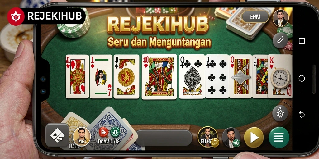 Screenshot gameplay seru REJEKIHUB yang menampilkan aksi Domino.