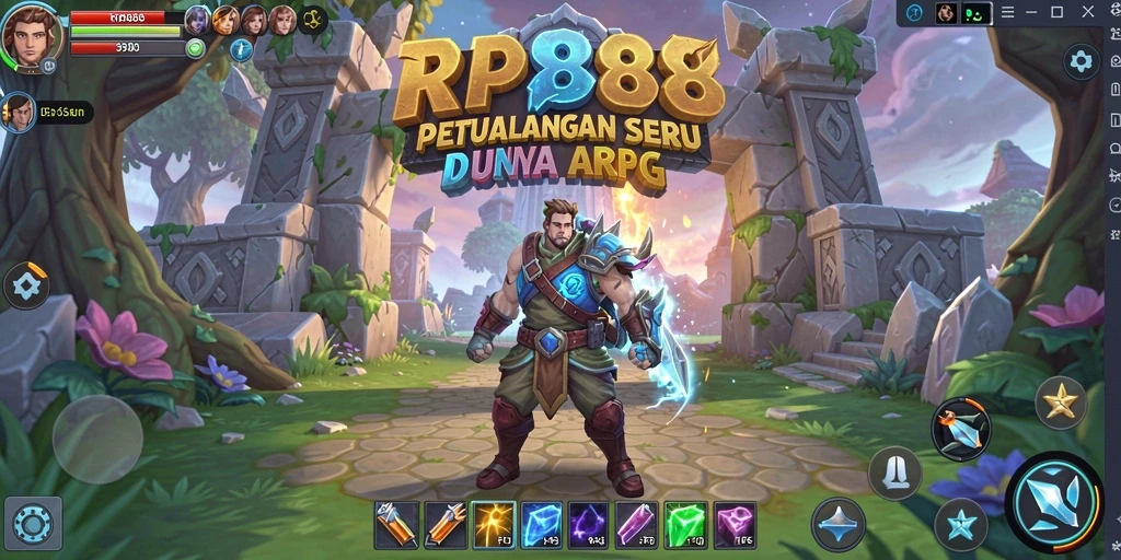 Tangkapan layar menampilkan karakter beraksi dalam pertempuran seru di RP888.