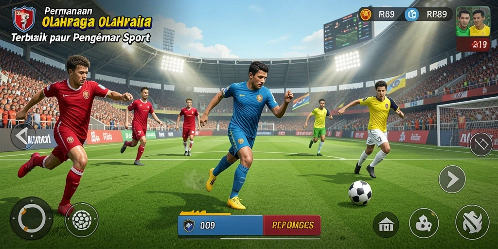 Tampilan gameplay seru dalam RR89, menampilkan aksi olahraga yang mendebarkan.