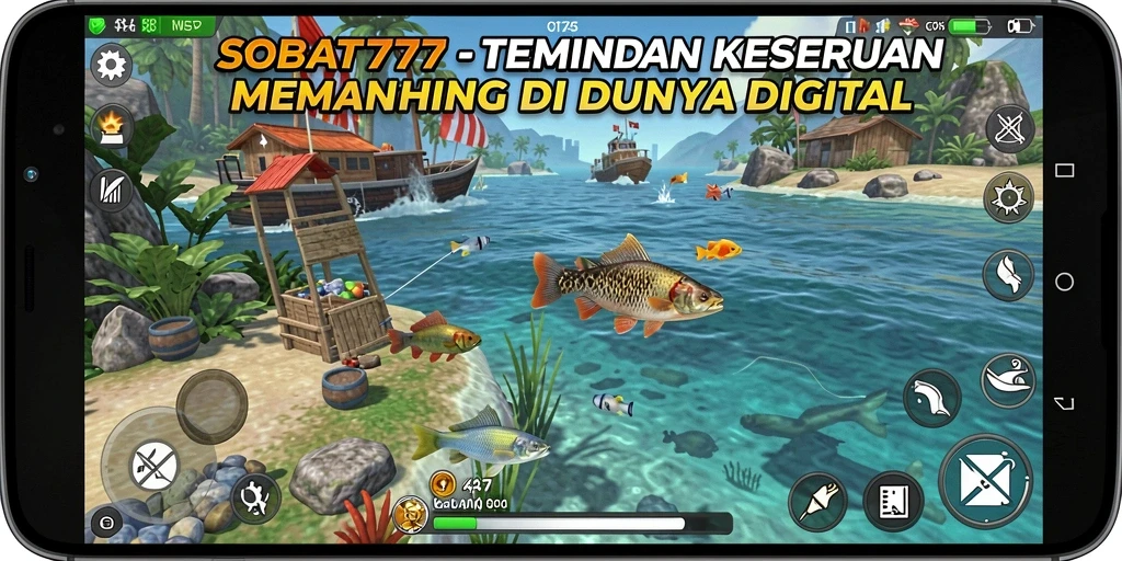 Tangkapan ikan yang spektakuler di layar gameplay SOBAT777.