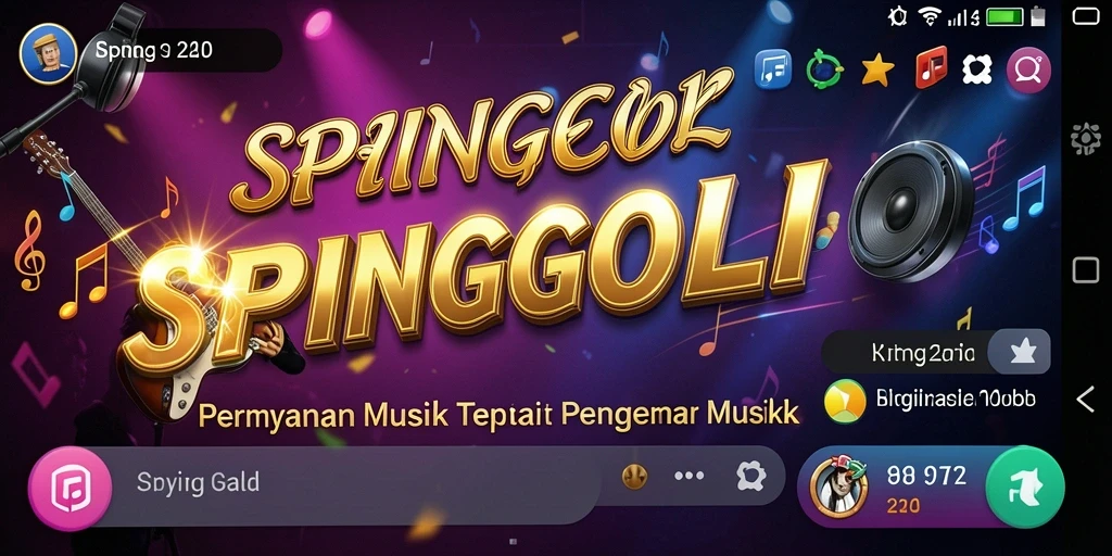 Tampilan gameplay SPINGOLD yang seru dan penuh warna.