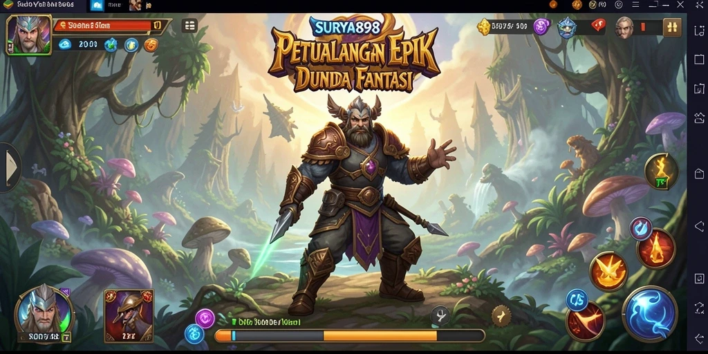 Tangkapan layar menggambarkan aksi gameplay seru di SURYA898.