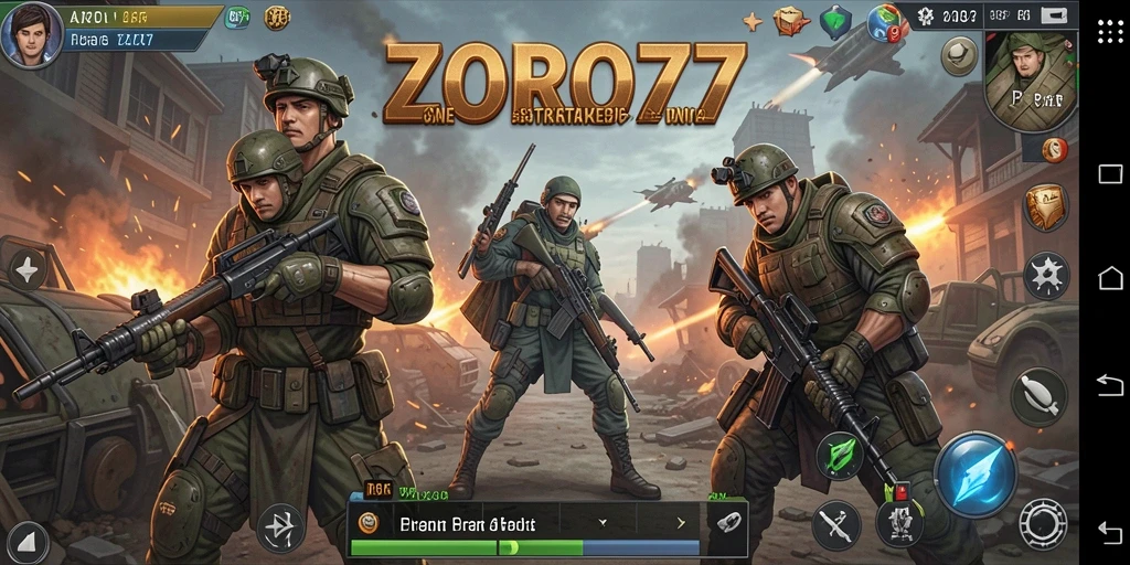 Gameplay ZORO77 dengan pertempuran strategi mendebarkan